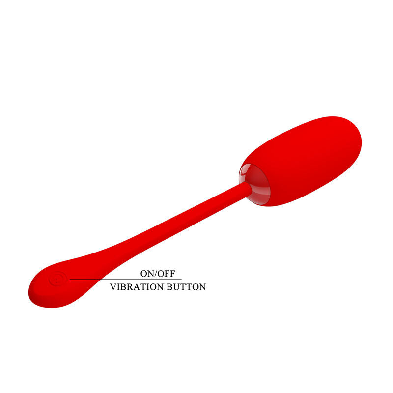 PRETTY LOVE - WATERPROOF-RECHARGEABLE VIBRATING EGG JULIUS RED