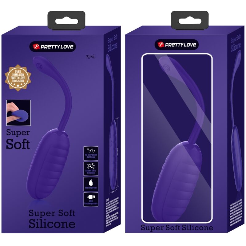 PRETTY LOVE - KIRK PURPLE RECHARGEABLE VIBRATING EGG
