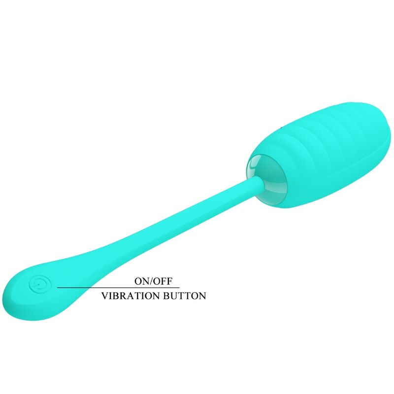 PRETTY LOVE - KIRK AQUA GREEN RECHARGEABLE VIBRATING EGG