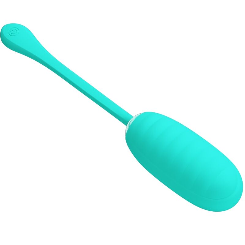 PRETTY LOVE - KIRK AQUA GREEN RECHARGEABLE VIBRATING EGG