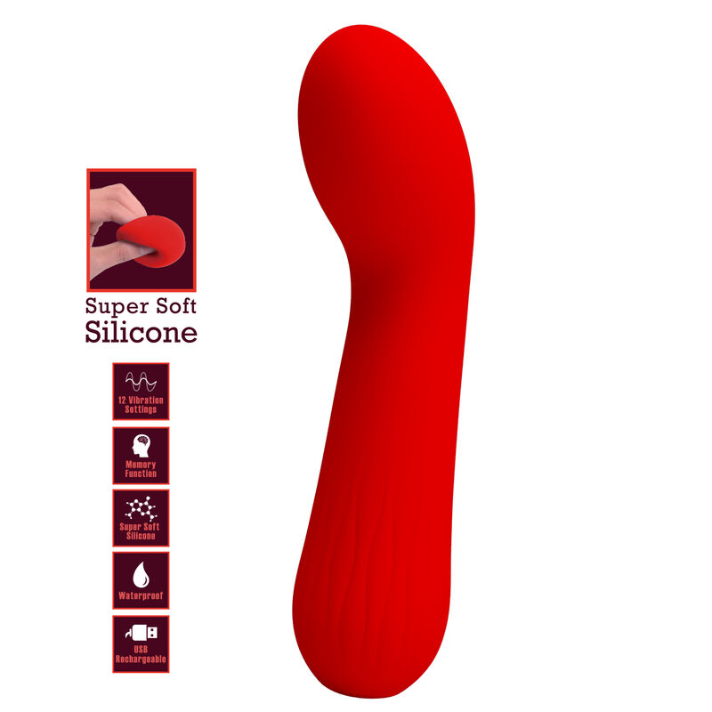PRETTY LOVE - RED FAUN RECHARGEABLE VIBRATOR