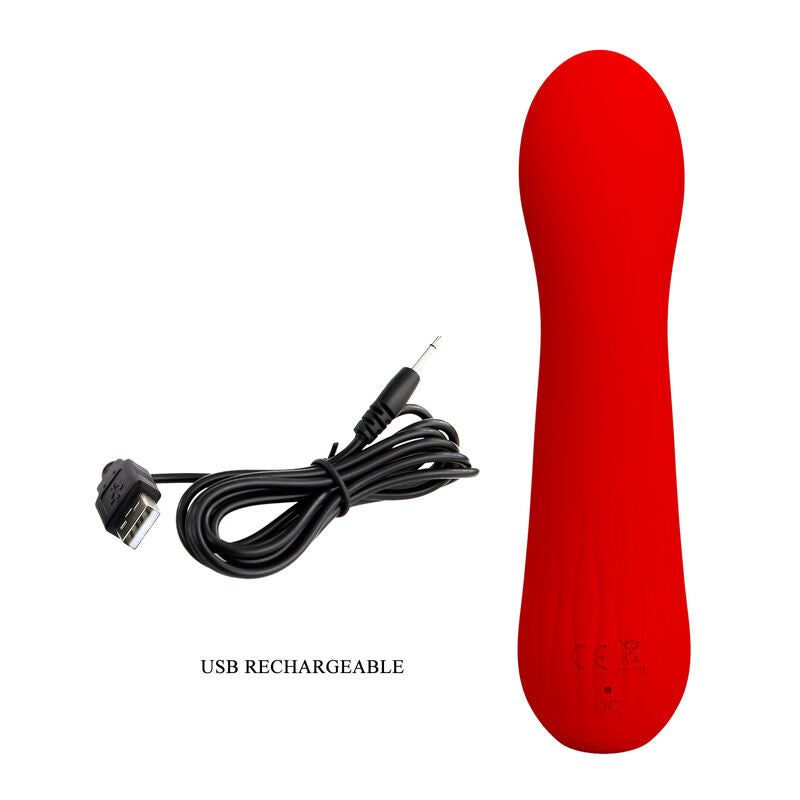 PRETTY LOVE - RED FAUN RECHARGEABLE VIBRATOR