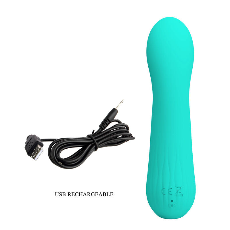 PRETTY LOVE - FAUN AQUA GREEN RECHARGEABLE VIBRATOR