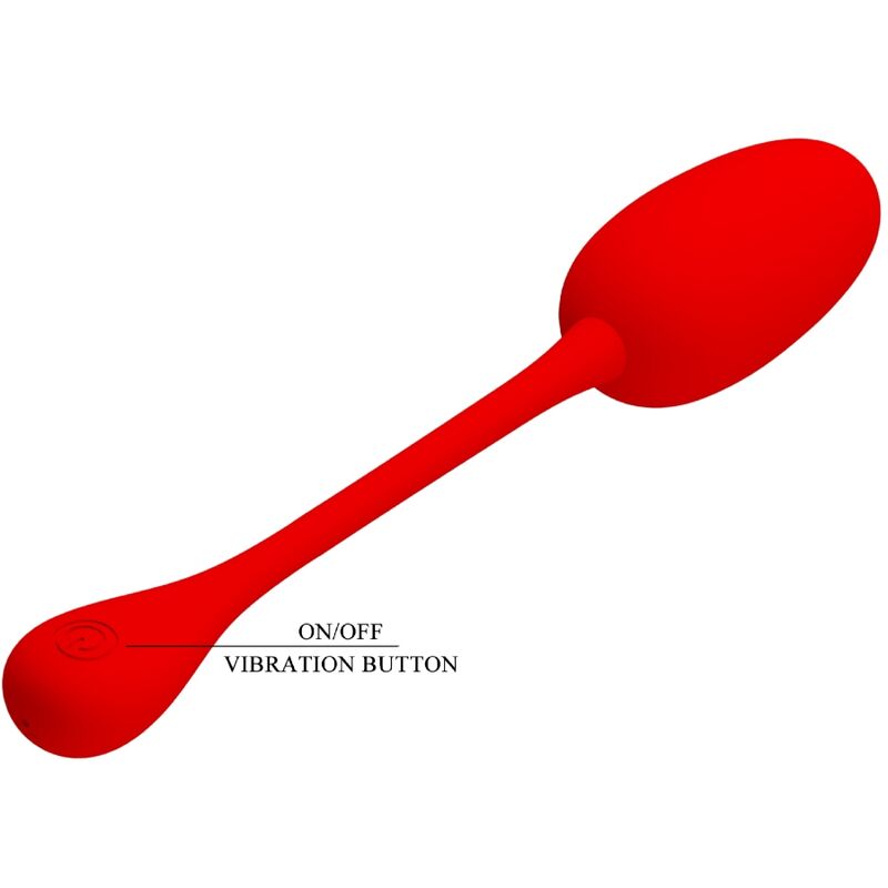 PRETTY LOVE - RED KNUCKER RECHARGEABLE VIBRATING EGG