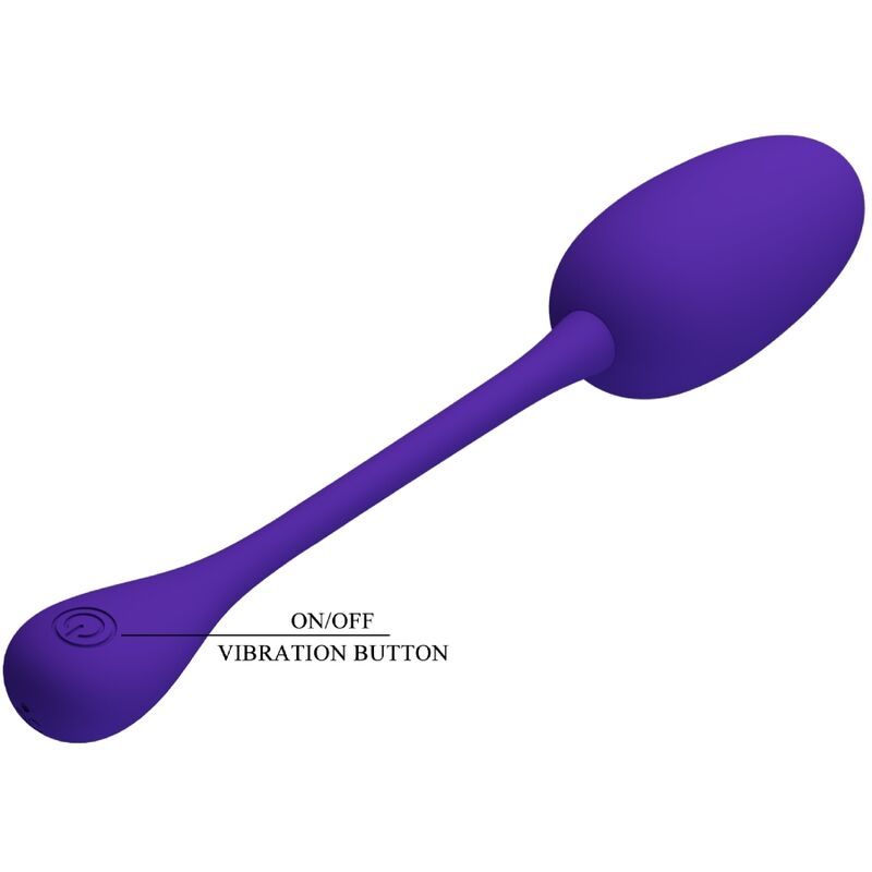 PRETTY LOVE - KNUCKER RECHARGEABLE VIBRATING EGG PURPLE