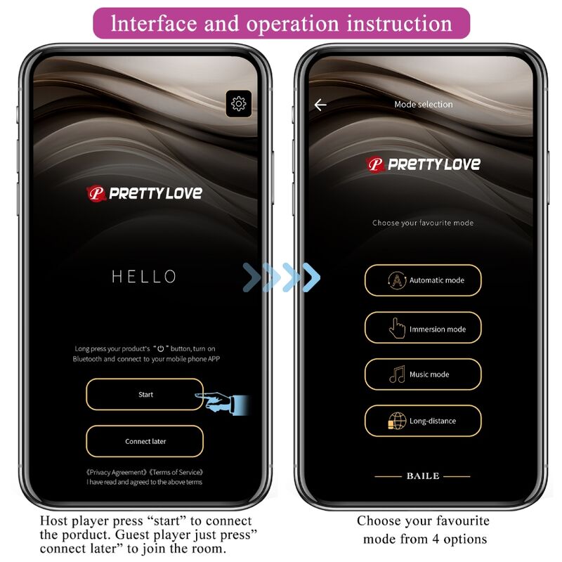 PRETTY LOVE - PURPLE JEFFERSON APP CONTROLLED BUTT PLUG