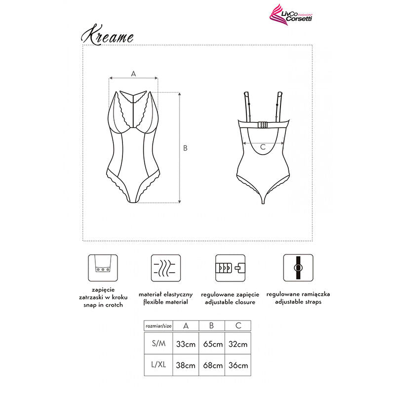 LIVCO CORSETTI FASHION - KREAME LC 90546 BLACK BODY