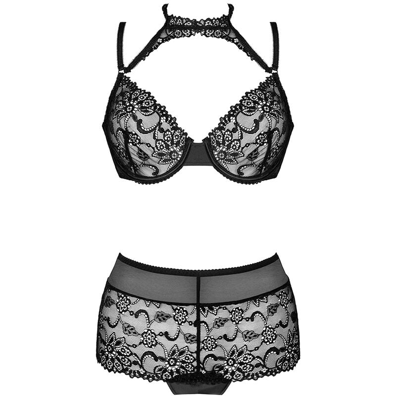 LIVCO CORSETTI FASHION - COLEO LINERA FOR THE SENSES BRA + BLACK PANTS