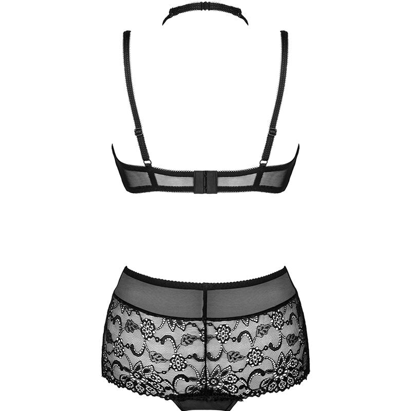 LIVCO CORSETTI FASHION - COLEO LINERA FOR THE SENSES BRA + BLACK PANTS