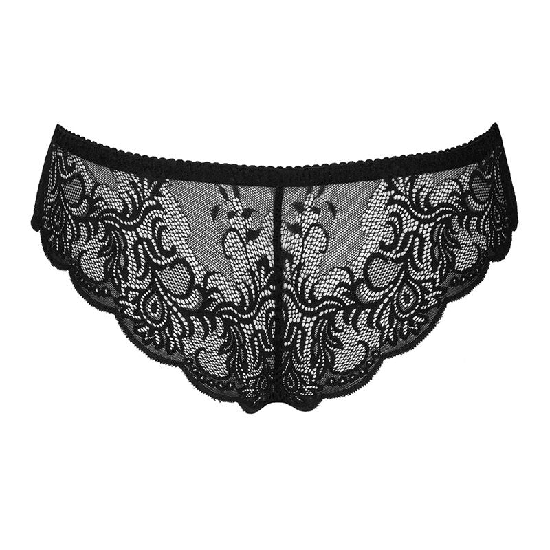LIVCO CORSETTI FASHION - LOVE STORY LC 90679 BLACK CROTCHLESS PANTS L/XL