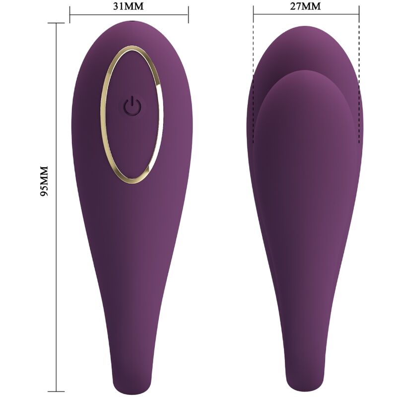 PRETTY LOVE - AUGUST GLOBAL REMOTE DUAL PLEASURE VIBRATOR