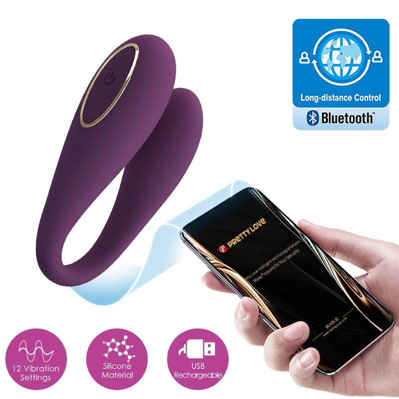 PRETTY LOVE - AUGUST GLOBAL REMOTE DUAL PLEASURE VIBRATOR