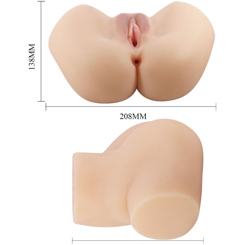 CRAZY BULL - REALISTIC VAGINA AND NAKED VIBRATOR HAILEY