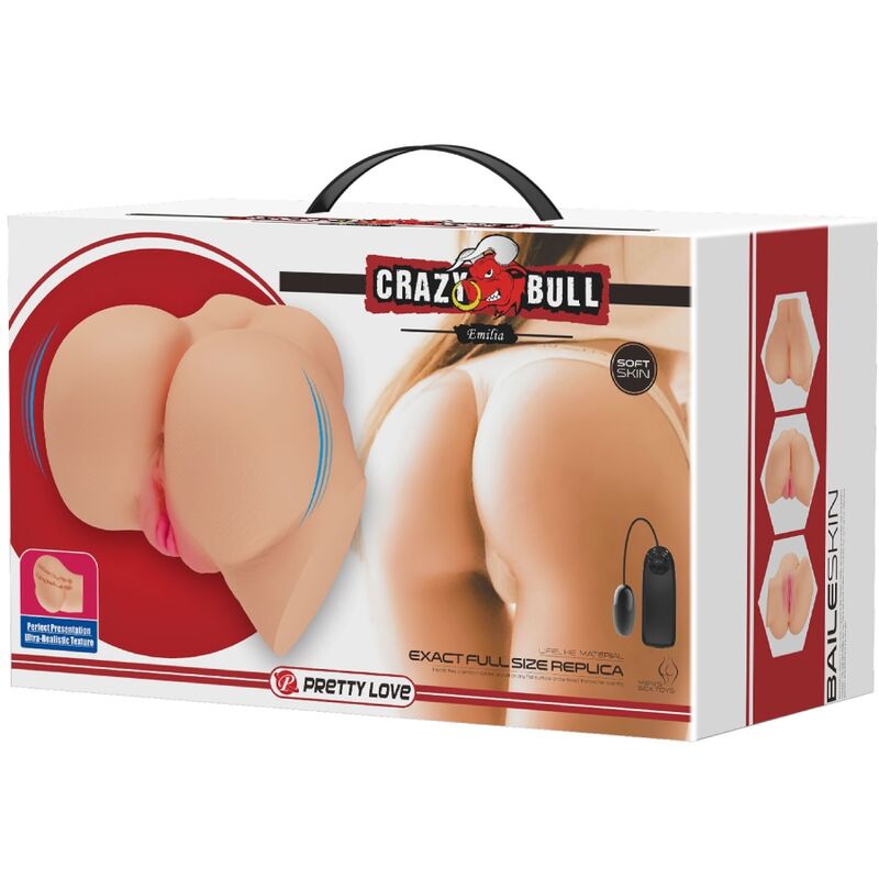 CRAZY BULL - VAGINA REALISTA Y VIBRADOR DESNUDO EMILIA