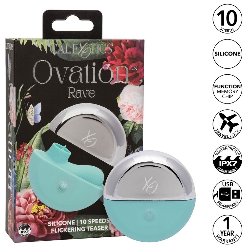 OVATION RAVE STIMULATOR AQUA GREEN
