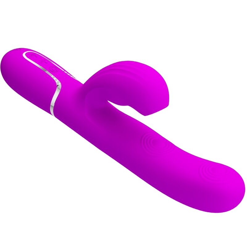 PRETTY LOVE - VIBRADOR MULTIFUNCIÓN 3 EN 1 PERLITA PUNTO G VIOLETA