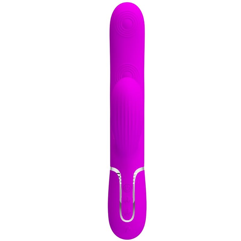 PRETTY LOVE - VIBRADOR MULTIFUNCIÓN 3 EN 1 PERLITA PUNTO G VIOLETA