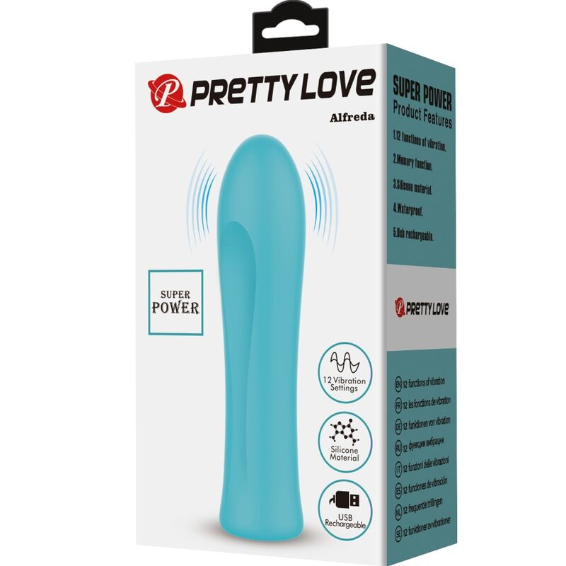 ALFREDA SUPER POWER VIBRATOR AQUA GREEN