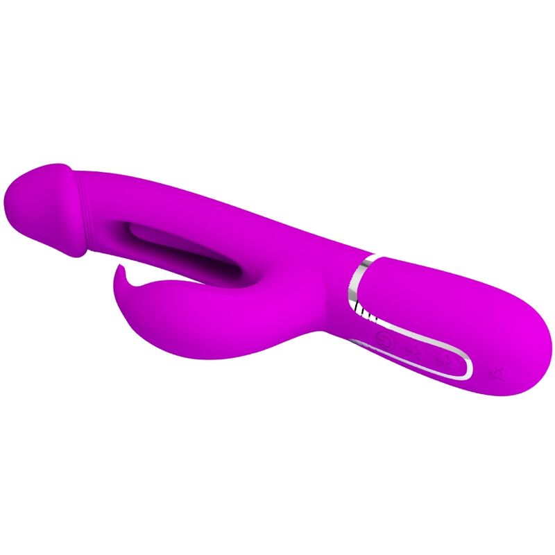 PRETTY LOVE - VIBRADOR CONEJO DEJON 3 EN 1 MULTIFUNCIÓN FUCSIA