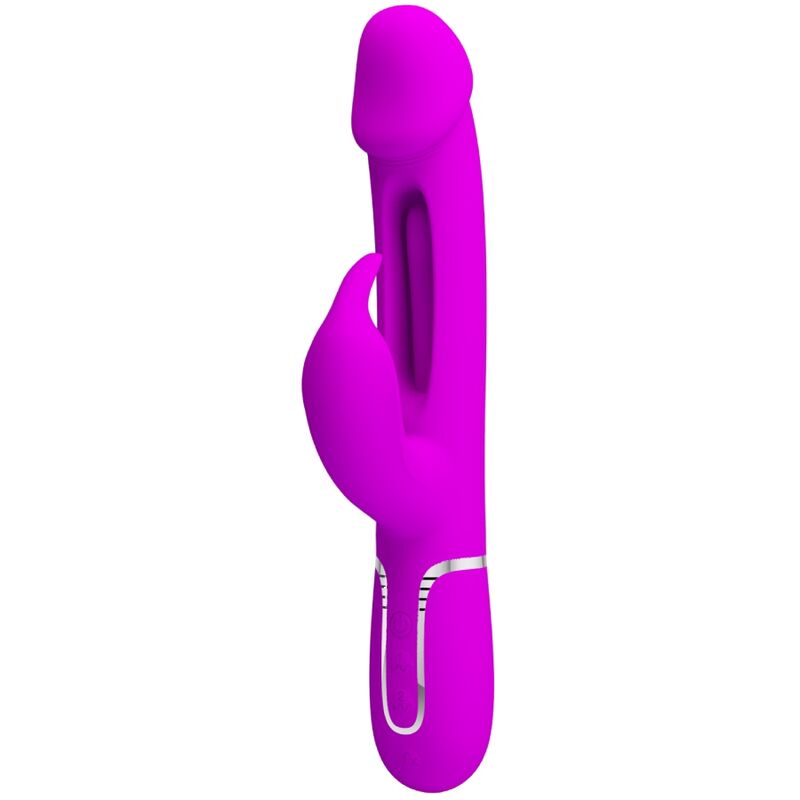 PRETTY LOVE - VIBRADOR CONEJO DEJON 3 EN 1 MULTIFUNCIÓN FUCSIA