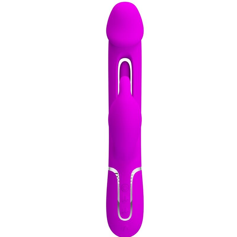 PRETTY LOVE - VIBRADOR CONEJO DEJON 3 EN 1 MULTIFUNCIÓN FUCSIA
