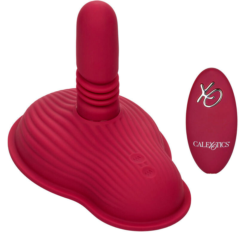 CALEXOTICS - RIDER MASSAGER DUAL MOTOR REMOTE CONTROL RED