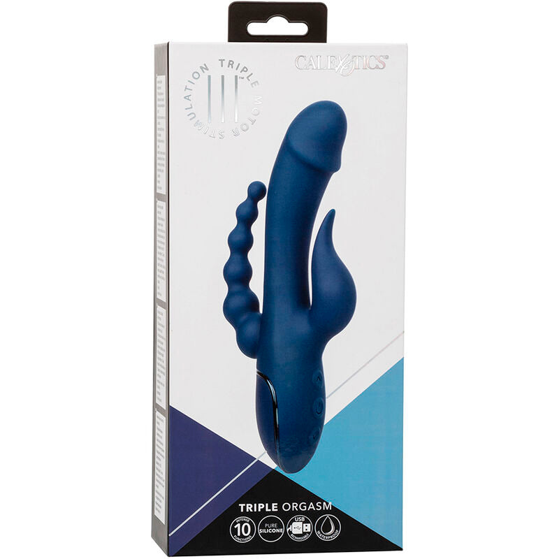 CALEXOTICS - TRIPLE ORGASM VIBRATOR BLUE