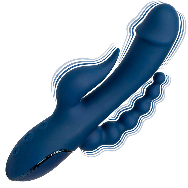 CALEXOTICS - TRIPLE ORGASM VIBRATOR BLUE