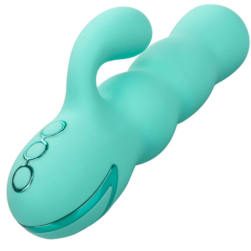 CALEXOTICS - VIBRATOR DEL MAR DIVA RABBIR AQUA GREEN BY CALIFORNIA DREAMING