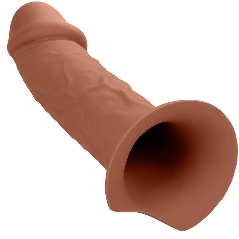 CALEXOTICS - PERFORMANCE MAXX LIFE-LIKE EXTENSION WITH BROWN LEATHER HARNESS