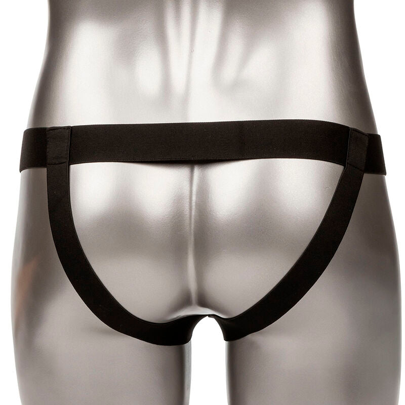 CALEXOTICS - PERFORMANCE MAXX LIFE-LIKE EXTENSION WITH BROWN LEATHER HARNESS
