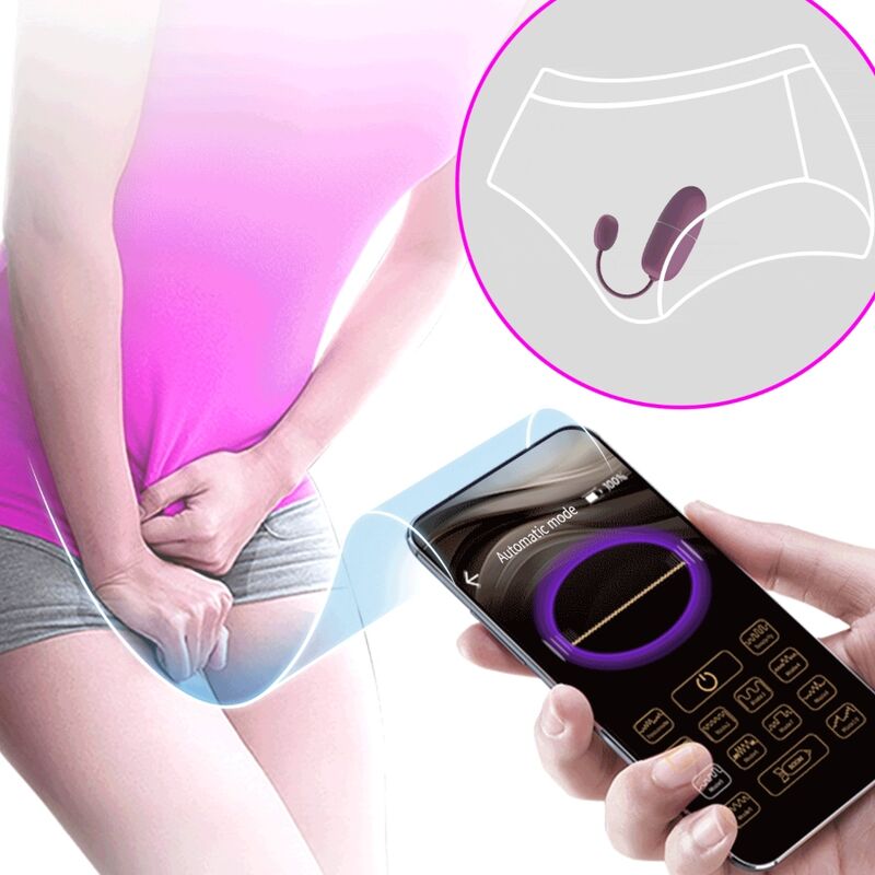 PRETTY LOVE - NYMPH VIBRATING EGG APP CONTROLLED PURPLE