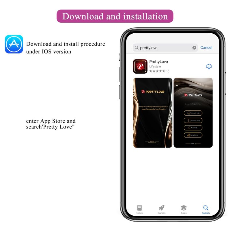 PRETTY LOVE - NYMPH VIBRATING EGG APP CONTROLLED PURPLE