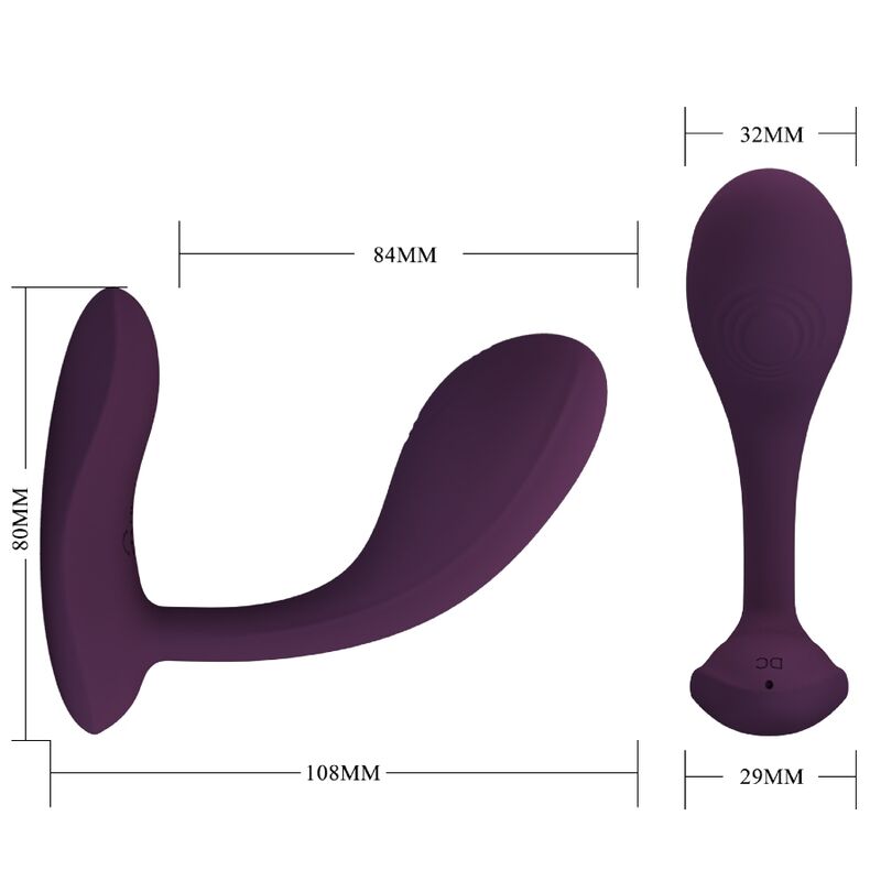 PRETTY LOVE - BAIRD G-SPOT 12 VIBRATIONS RECHARGEABLE PURPLE APP