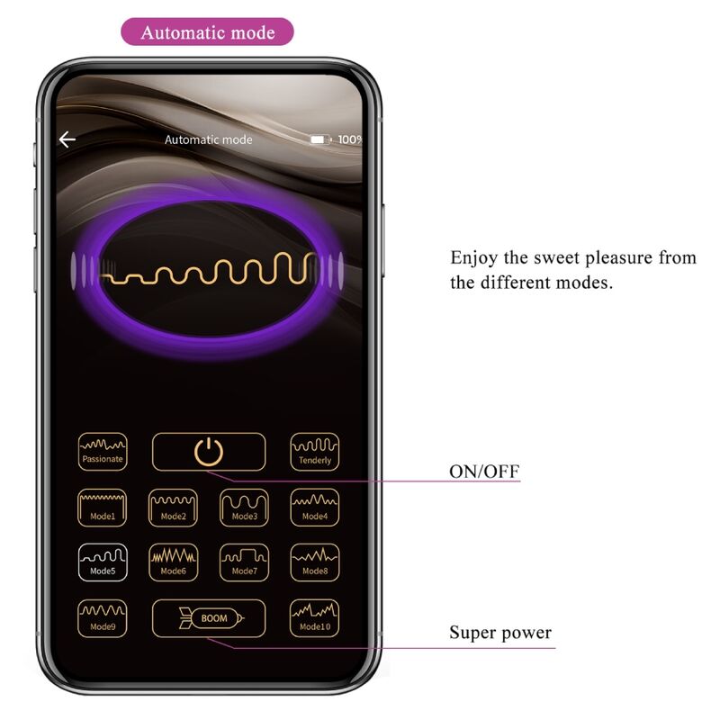 PRETTY LOVE - BAIRD G-SPOT 12 VIBRATIONS RECHARGEABLE PURPLE APP