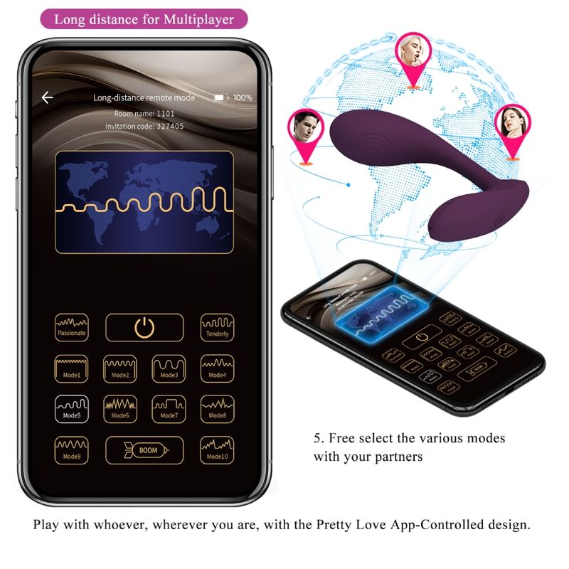 PRETTY LOVE - BAIRD G-SPOT 12 VIBRATIONS RECHARGEABLE PURPLE APP