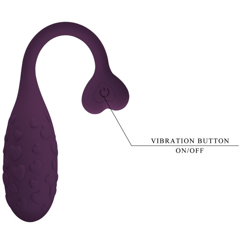 PRETTY LOVE - HUEVO VIBRADOR CONTROLADO POR APLICACIÓN FISHERMAN LILA