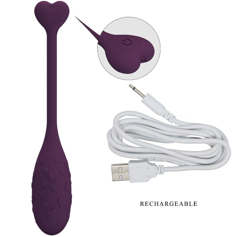 PRETTY LOVE - HUEVO VIBRADOR CONTROLADO POR APLICACIÓN FISHERMAN LILA