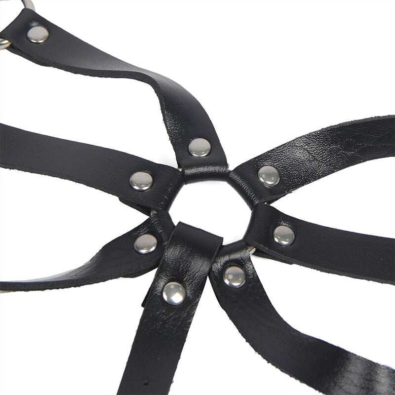 SUBBLIME - BODY HARNESS ADJUSTABLE SINGLES LEATHER ETO ONE SIZE