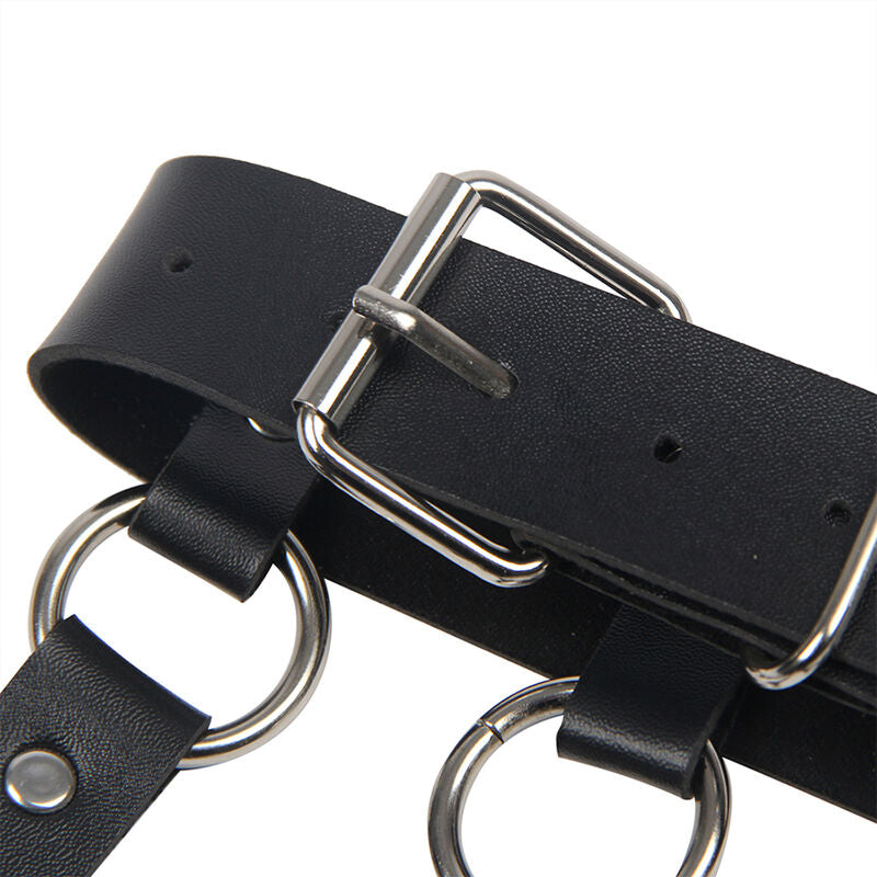 SUBBLIME - CHEST HARNESS WITH LARGE CHAIN ​​RINGS ONE SIZE
