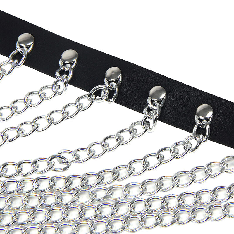 SUBBLIME - CHEST HARNESS WITH LARGE CHAIN ​​RINGS ONE SIZE