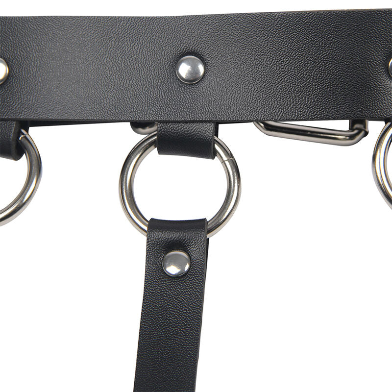 SUBBLIME - CHEST HARNESS WITH LARGE CHAIN ​​RINGS ONE SIZE