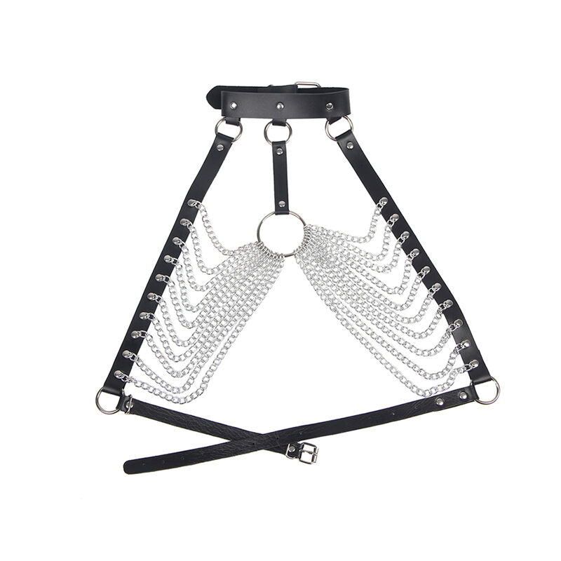SUBBLIME - CHEST HARNESS WITH LARGE CHAIN ​​RINGS ONE SIZE