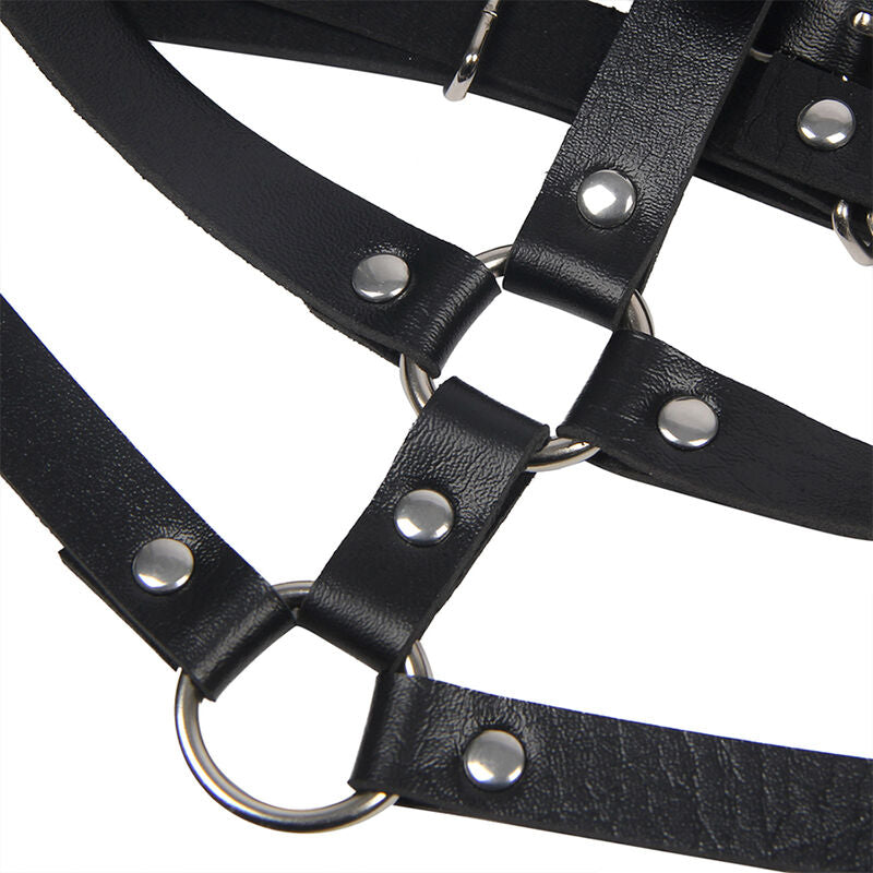 SUBBLIME - ETO LEATHER RING CHEST HARNESS ONE SIZE