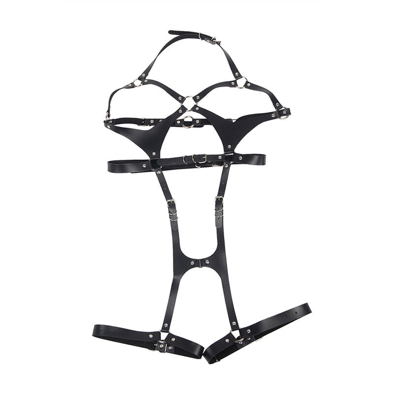 SUBBLIME - FULL BODY HARNESS WITH ETO LEATHER BUCKLES ONE SIZE FITS ALL