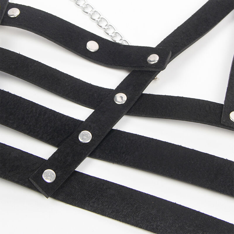 SUBBLIME - CORSET HARNESS WITH CHAIN ​​DETAIL ONE SIZE
