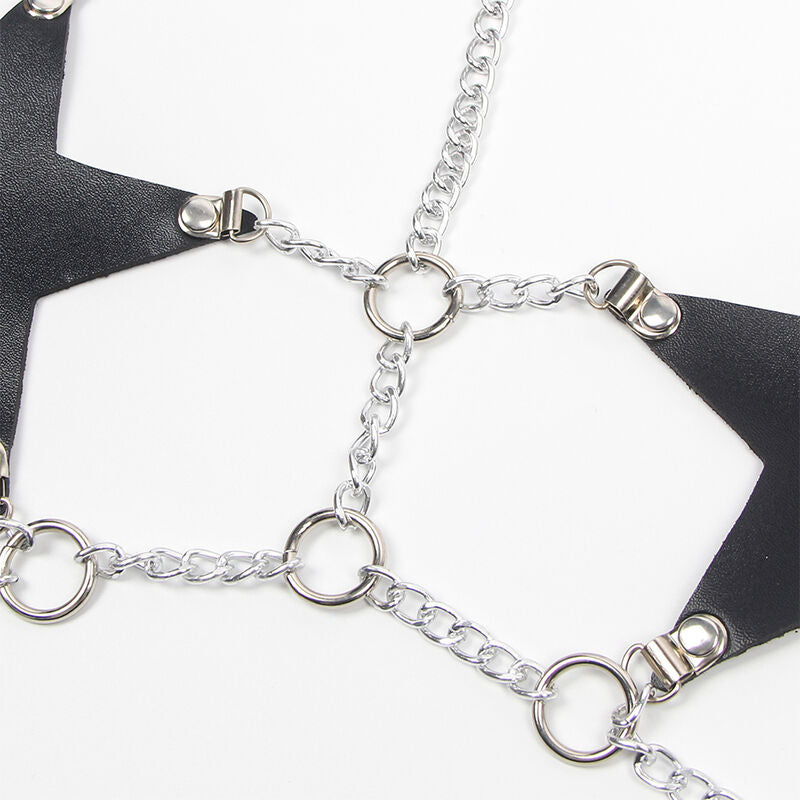SUBBLIME - FULL BODY HARNESS WITH STAR CHAIN ​​DETAIL ONE SIZE FITS ALL