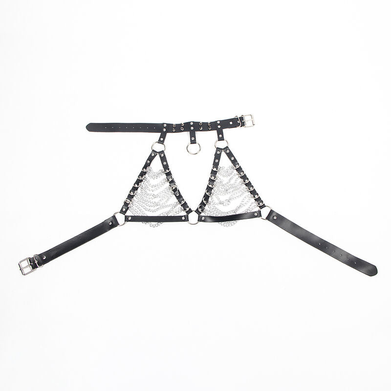 SUBBLIME - BRA AND NECKLACE WITH CHAINS ONE SIZE