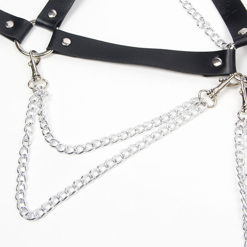 SUBBLIME - HARNESS BRA WITH CHAIN ​​DETAIL ONE SIZE