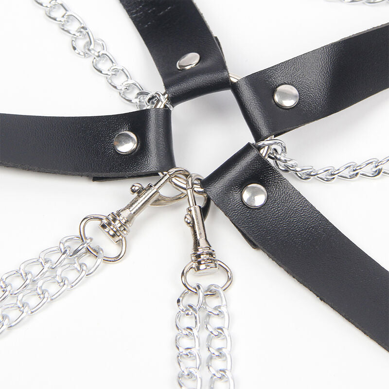 SUBBLIME - HARNESS BRA WITH CHAIN ​​DETAIL ONE SIZE